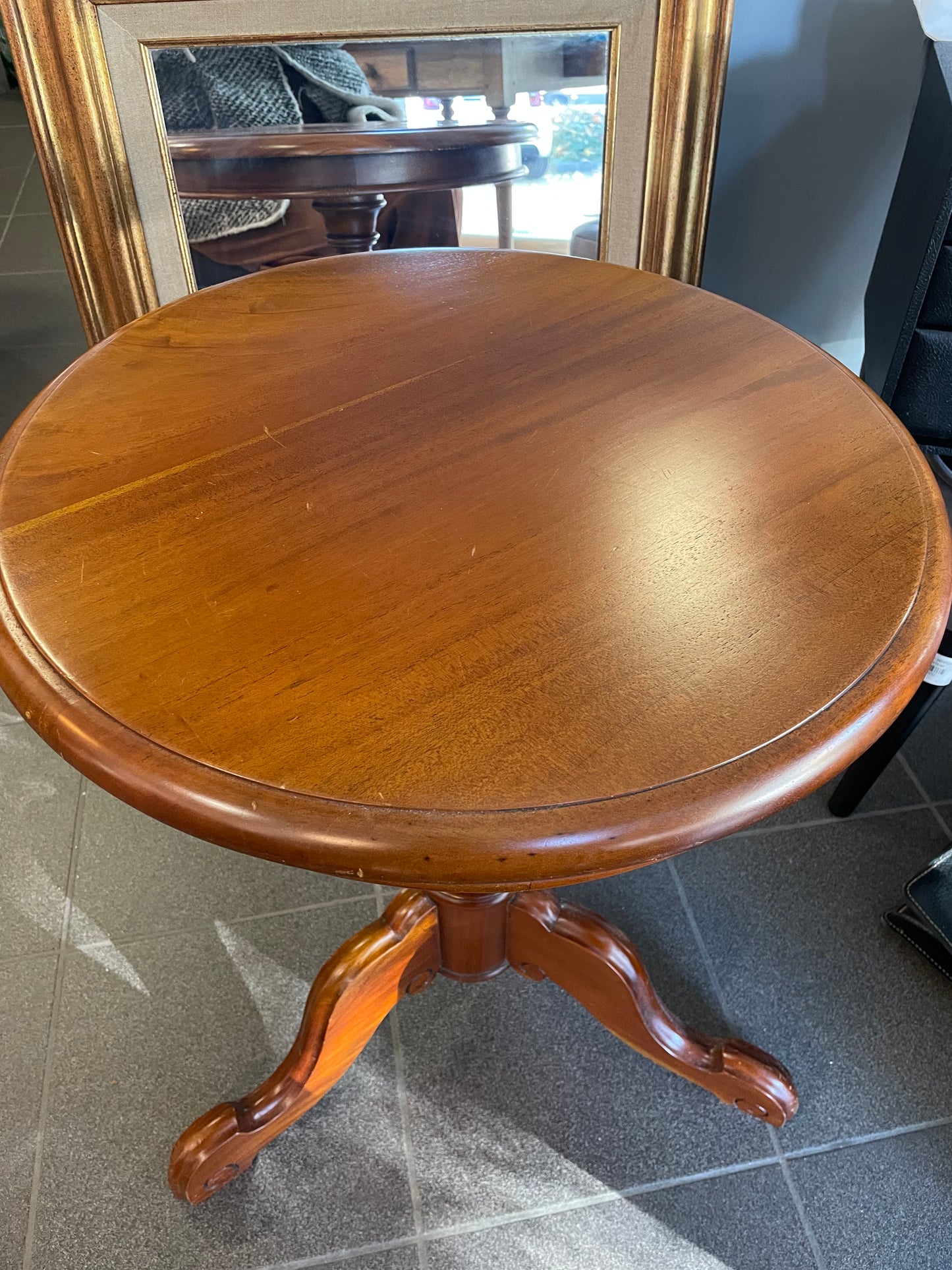 Bijzettafel Biedermeier/Queen Anne Engelse stijl