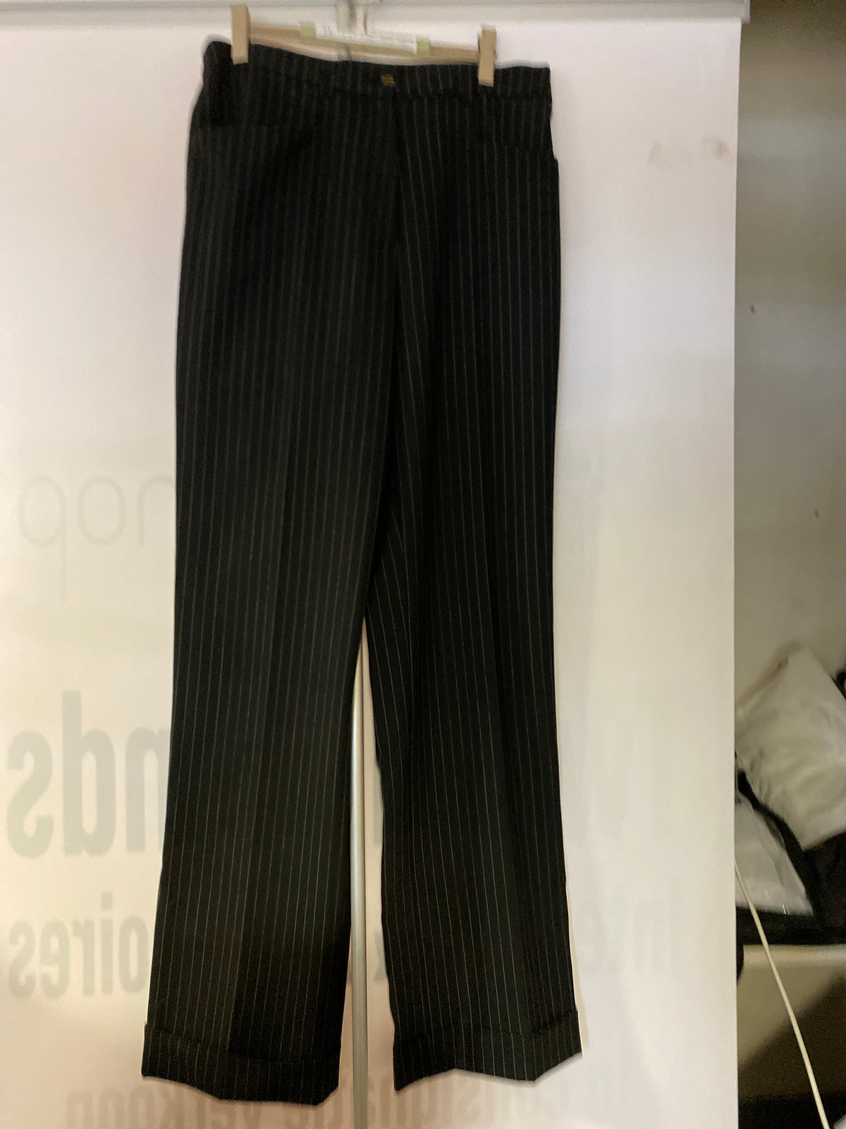 Broek zwart streep7