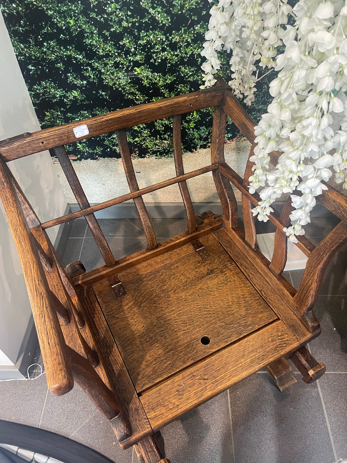 Massief houten stoel
