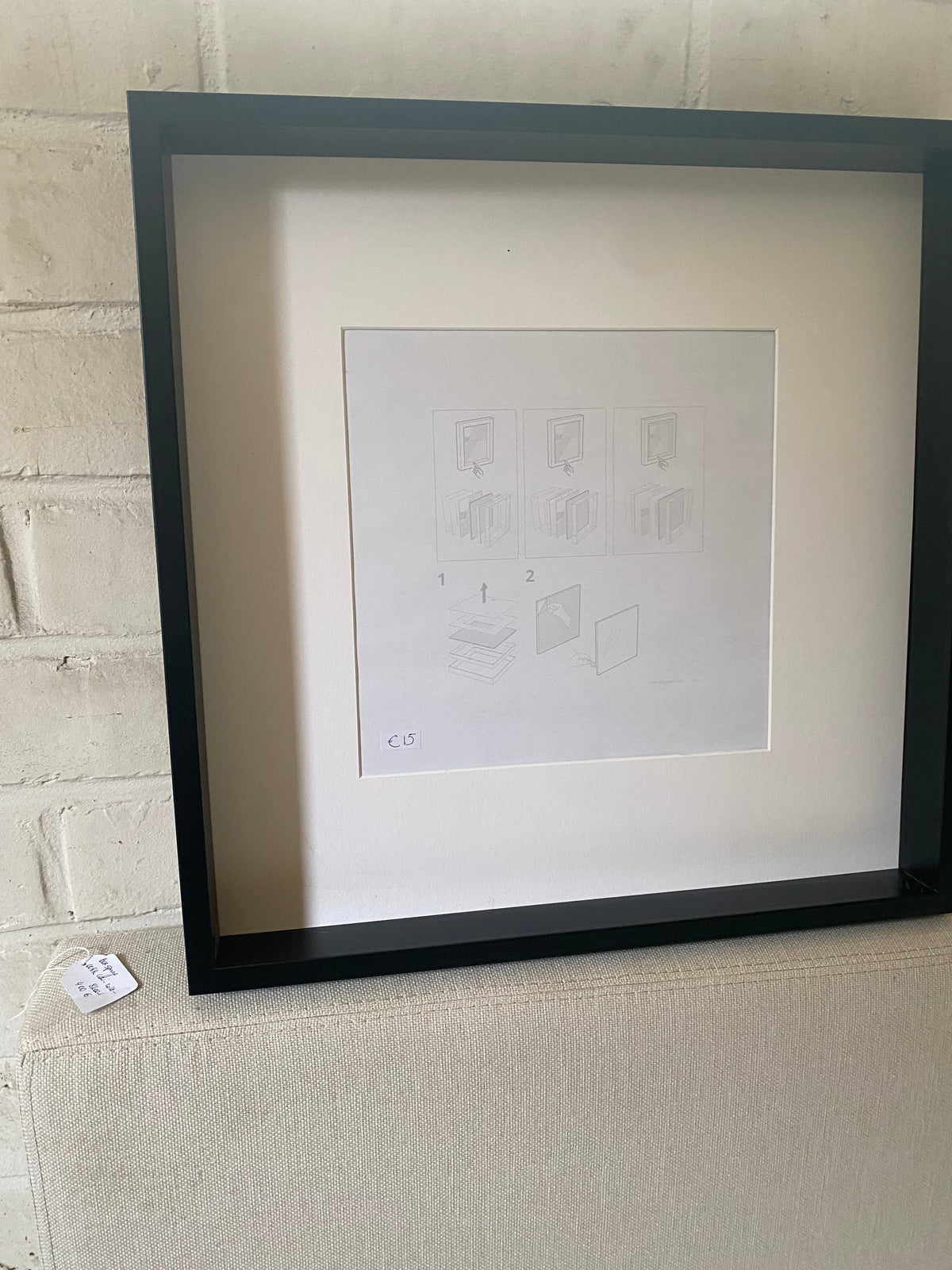 Kader zwart 52x52