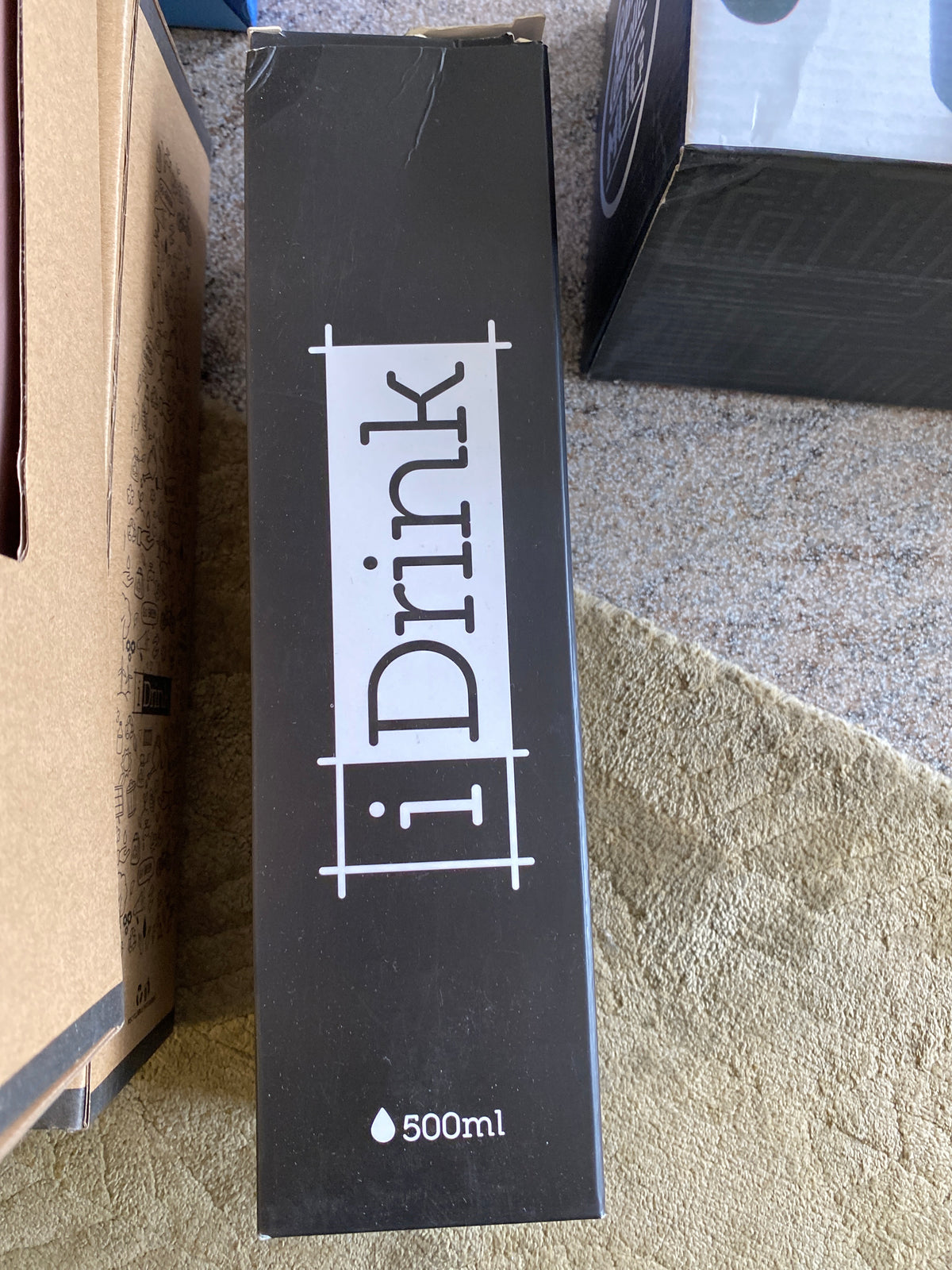 I Drink thermosfles zwart