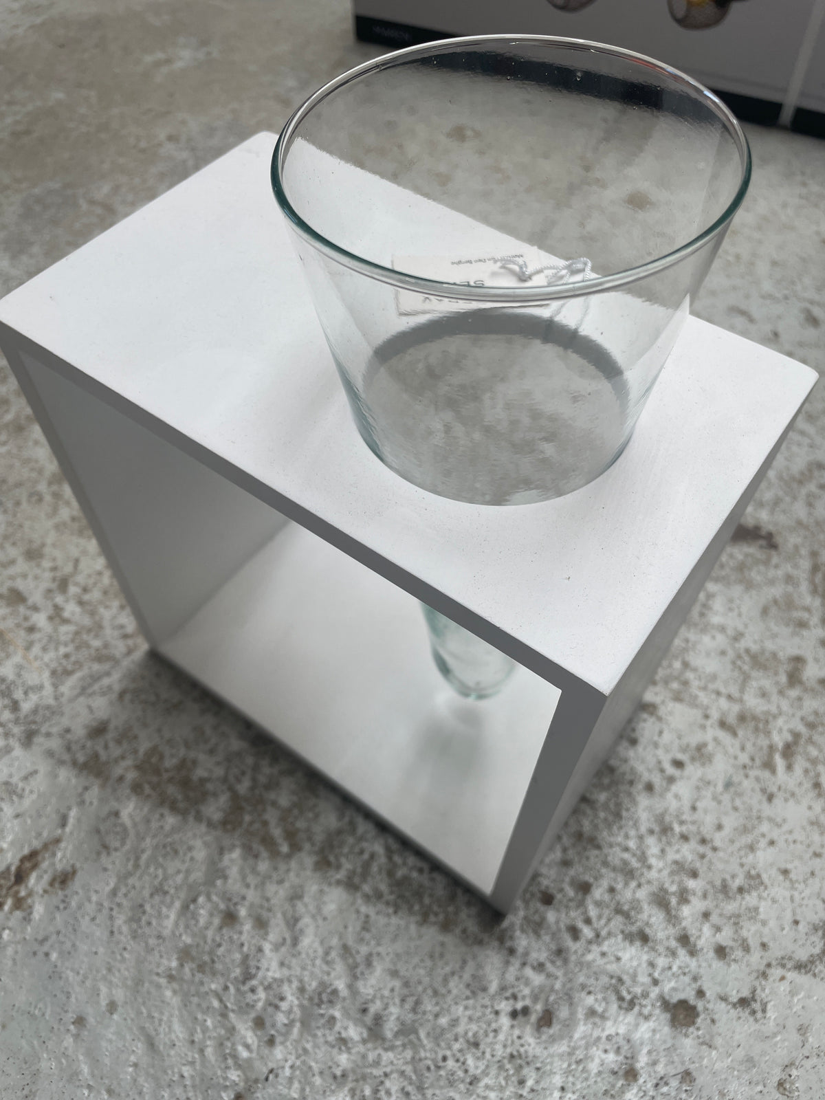 Serax houten vierkant met puntglas