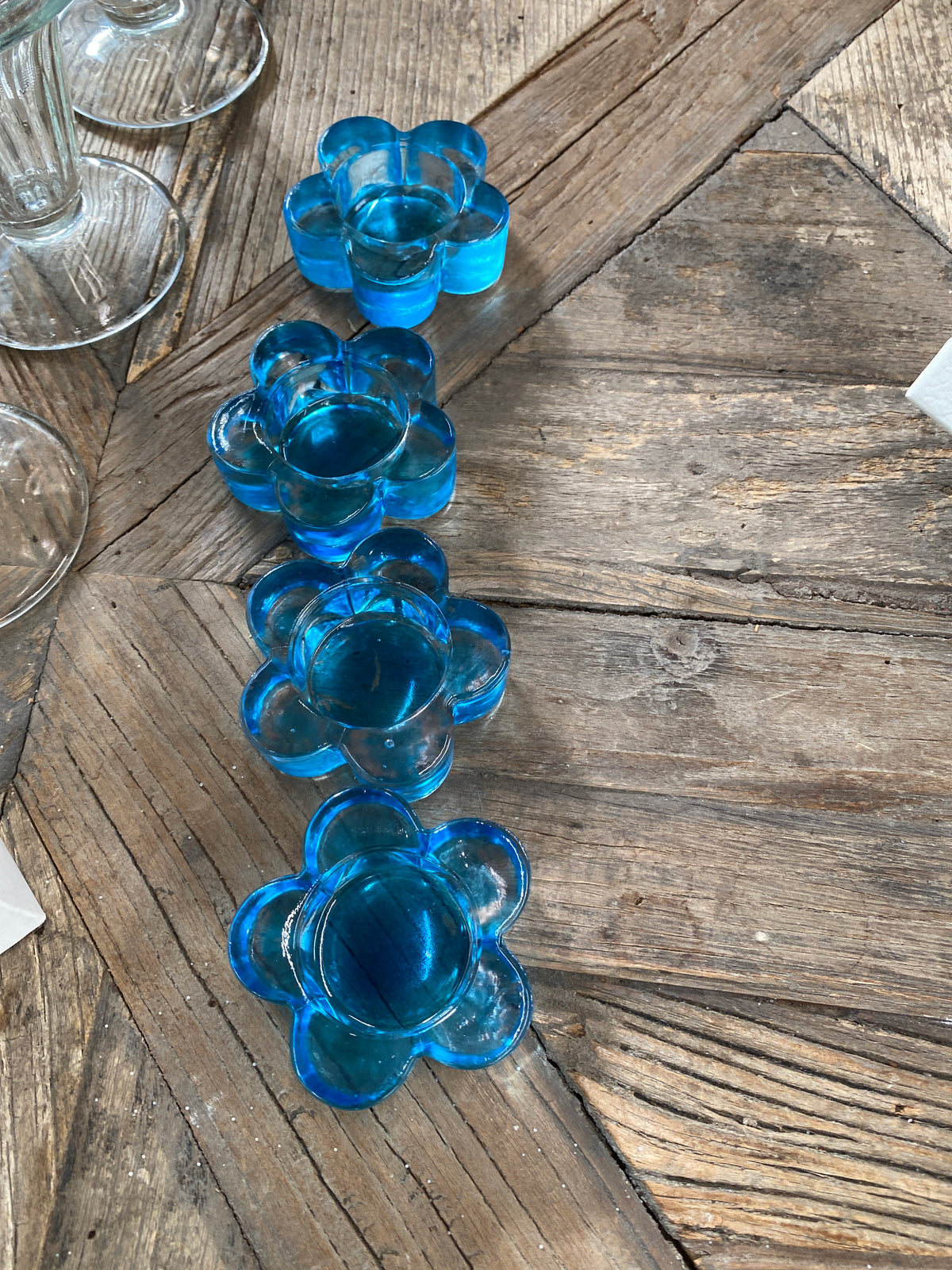Theelichthouder blauw