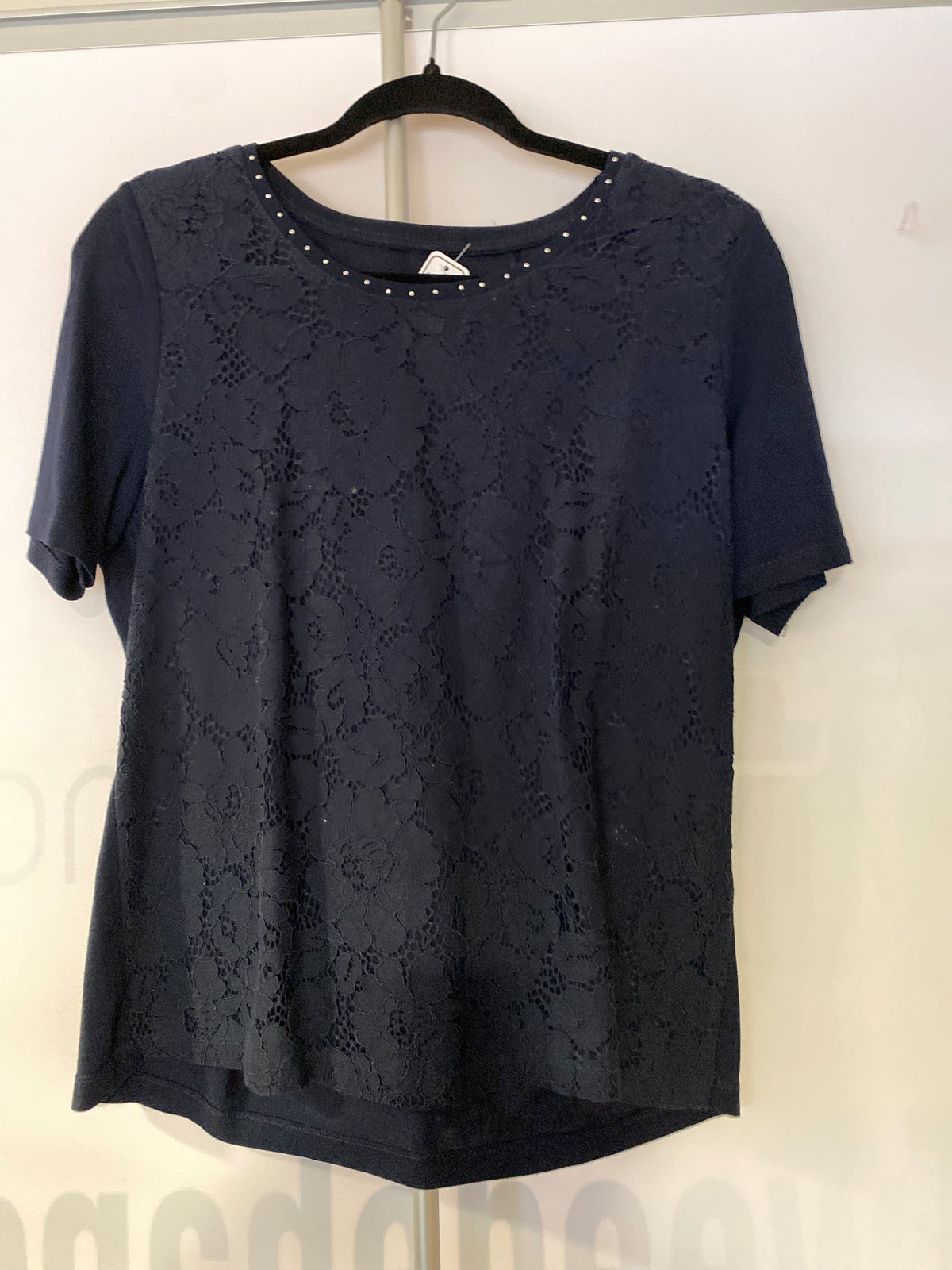 Tshirt blauw parels20