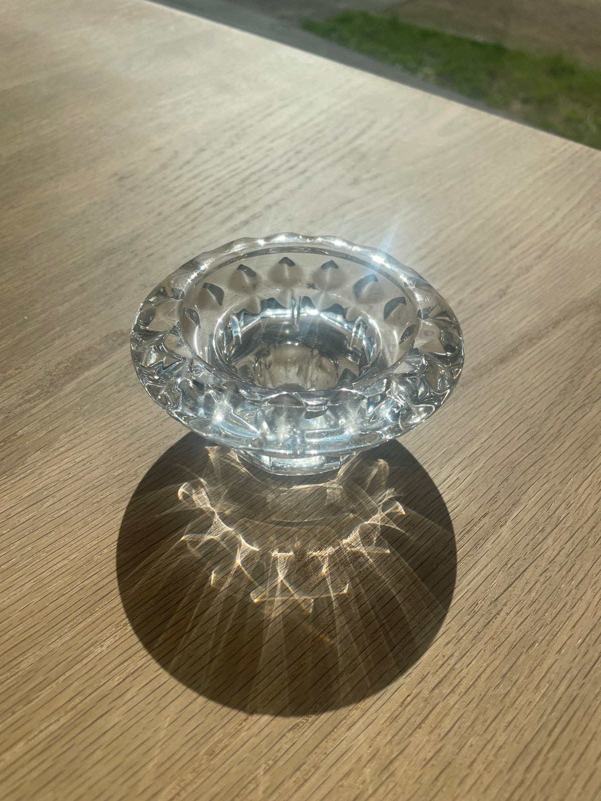 Glazen kandelaar