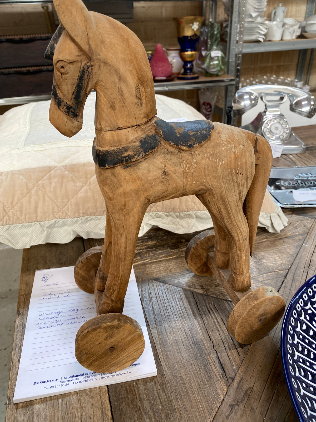 Houten speelgoedpaard