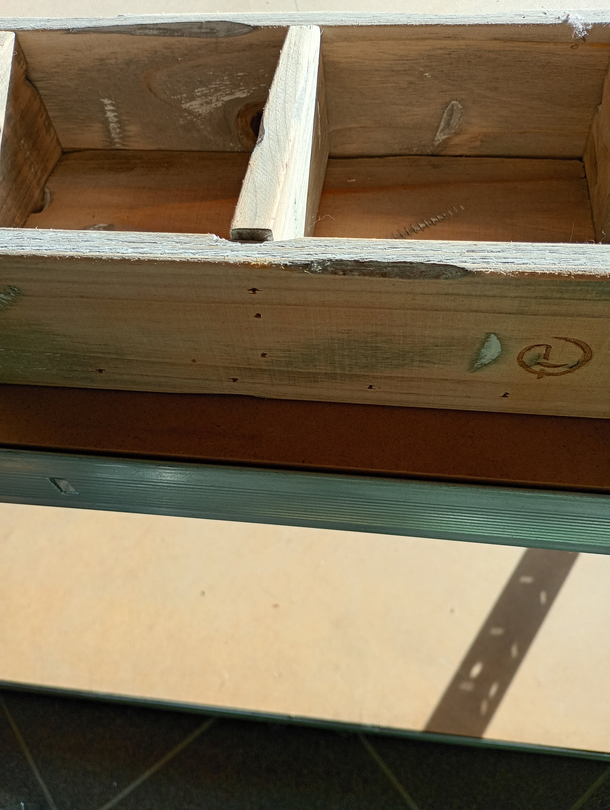 Houten box - 2 openingen - nieuw