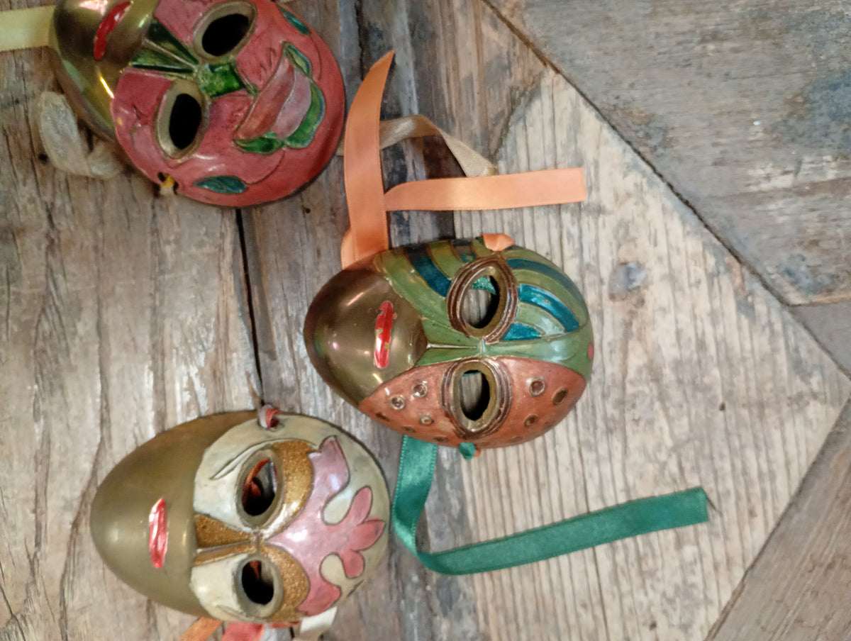 Masker messing-afwerk emaille - klein