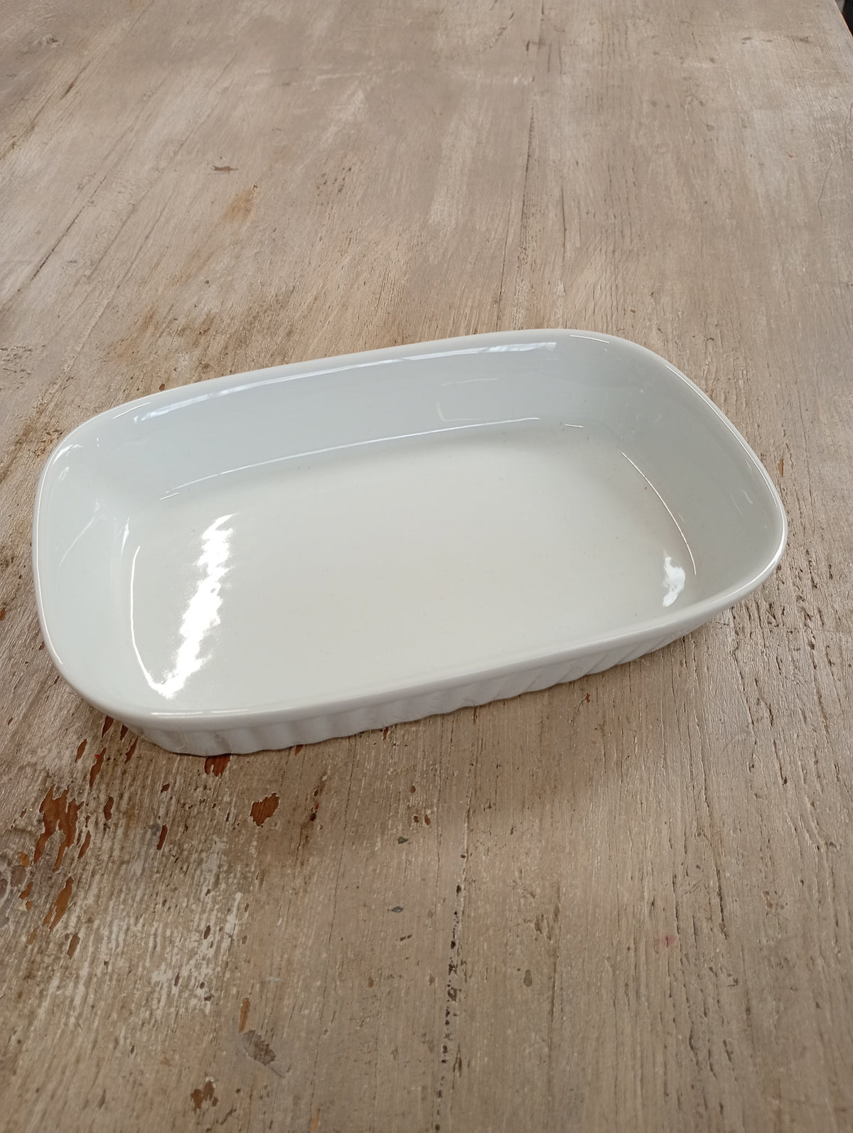 Ovenschaal wit ovaal