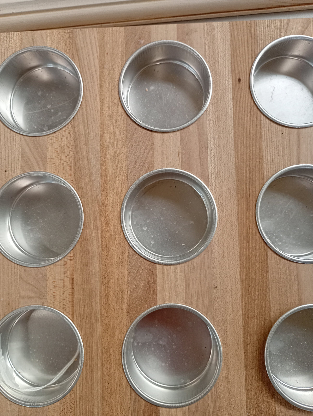 Houten tray voor theelichtjes